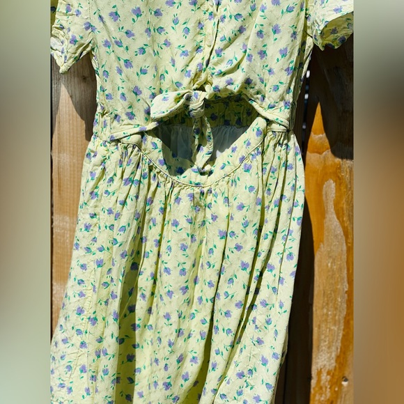 Zara kids Girls Cut Out flowers print knotted Dress - Picture 7 of 11